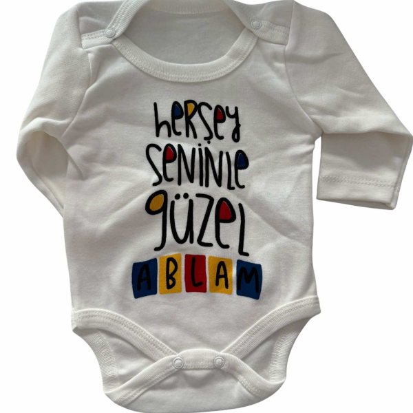 White baby snapsuit